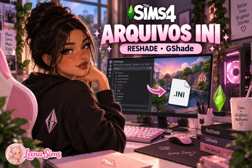 Como colocar arquivos .ini no The Sims 4(reshade/gshade) capas de posts (16)