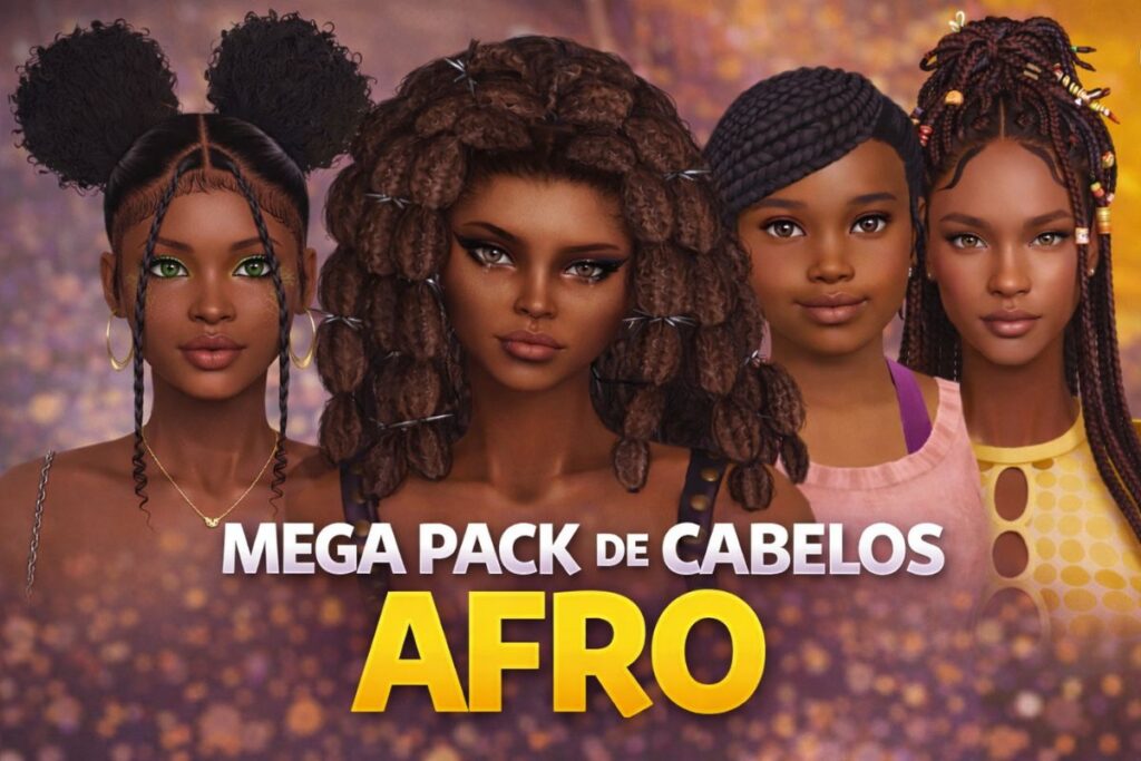 mega pack cabelos afro