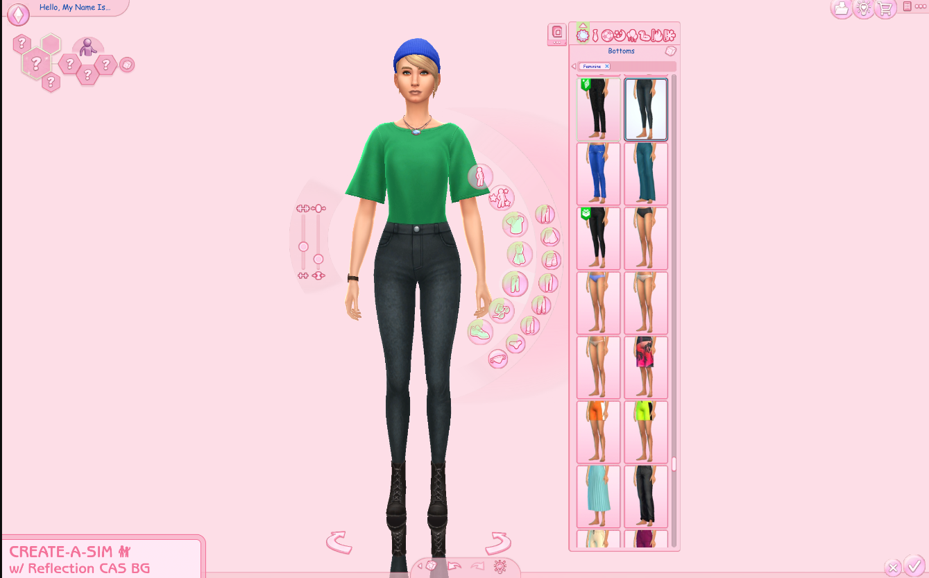 Interface Rosa para The Sims 4 com Pastel Pink UI