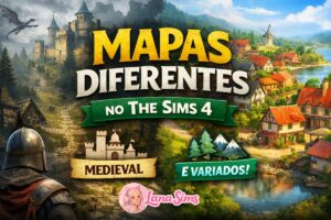 mapas diferentes medieval e variados