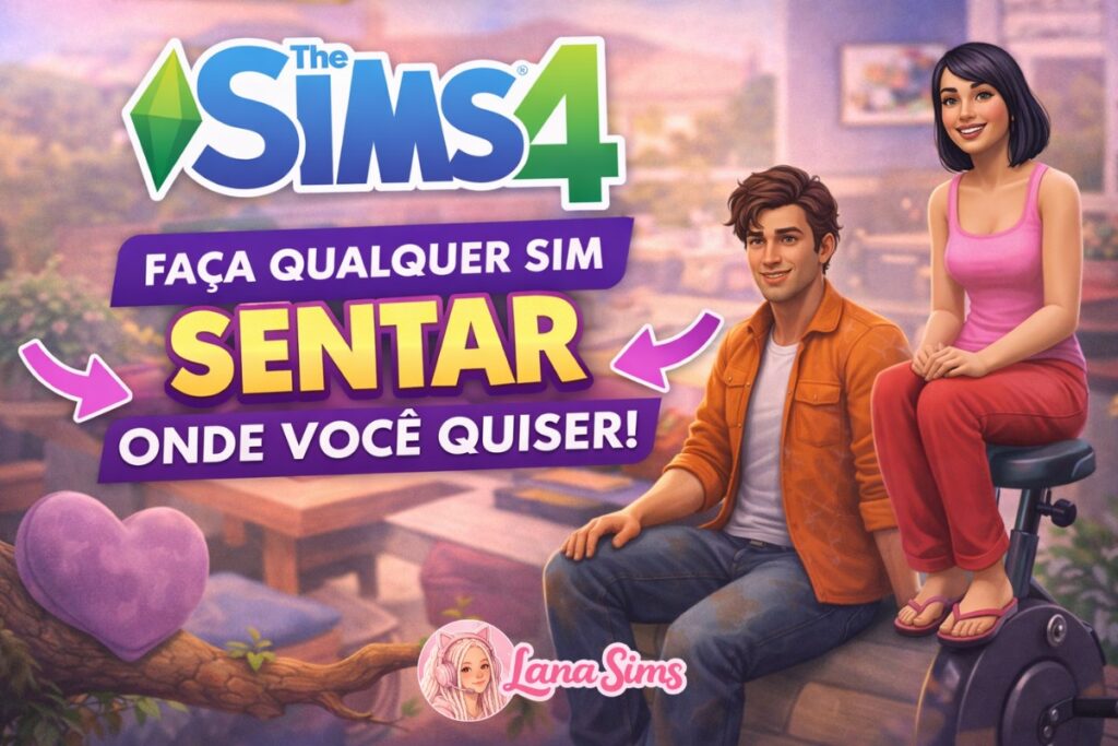 faça qualquer sim sentar onde voce quiser