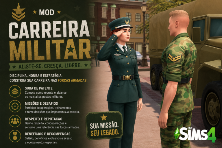10 Mods de Carreiras ATIVA (Atualizado 2026) - Lana Sims