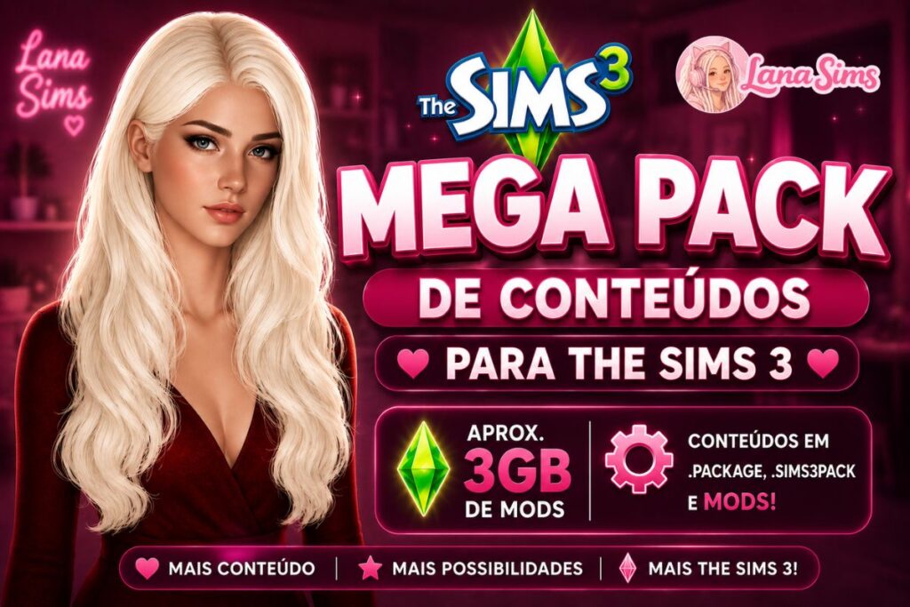 mega pack de conteudo para the sims 3
