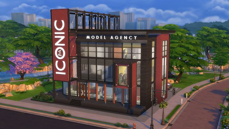 🏢 Traço de Lote: Agência de Modelos para The Sims 4 image